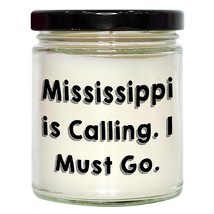 Mississippi Calling 9oz Vanilla Soy Candle Gifts for Mississippi Lovers - Birthd - £18.68 GBP