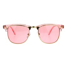 Fashion Sunglasses Colorful Translucent Frame Square Horn Rim Shades UV400 - £9.45 GBP
