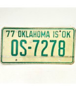 1977 United States Oklahoma Osage County Passenger License Plate OS-7278 - $20.31 CAD