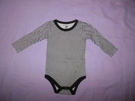 NWT Hudson Baby Girls Houndstooth Check Print One Piece Top 3-6M - £5.52 GBP