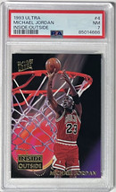 Michael Jordan 1993-94 Fleer Ultra Inside/Outside Card #4- PSA Graded 7 NM (Chic - £37.55 GBP