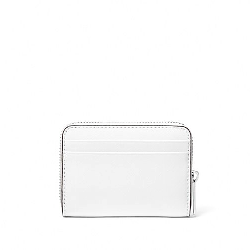 New Michael Kors Jet Set Travel Medium Saffiano Leather Wallet Optic White Item image 3