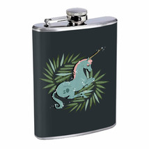 Glitter Unicorn Em1 Flask 8oz Stainless Steel Hip Drinking Whiskey - £11.06 GBP