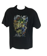 Men&#39;s Stan Lee Avengers Black Graphic T Shirt Size XL Marvel Comic Chara... - £27.40 GBP