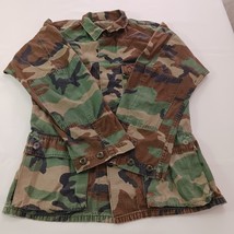 Women’s Green/Brown Camouflage Jacket Coat Pockets Measured Chest 41&quot; - €16,09 EUR