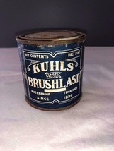 Vintage Kuhls Brushlast Oil Can Half Pint Paper Label Brooklyn NY - $20.00