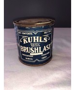 Vintage Kuhls Brushlast Oil Can Half Pint Paper Label Brooklyn NY - $27.34 CAD