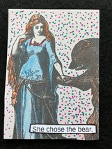 &quot;She Chose The Bear&quot; ACEO Outsider Art - £23.70 GBP