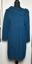 Style&amp;co. Women’s Teal/green Ribbed Knit Sweater Dress Size XL Long Sleeve - £10.68 GBP