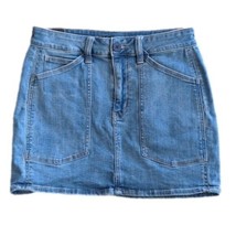 American Eagle Next Level Stretch Medium Wash Mini Jean Skirt Size 6 Wai... - £21.67 GBP