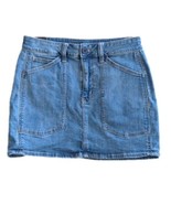 American Eagle Next Level Stretch Medium Wash Mini Jean Skirt Size 6 Wai... - £21.76 GBP