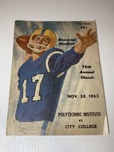 Vintage 1963 Baltimore City College vs Polytechnic Institute Football Pr... - £14.14 GBP