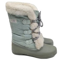 Sorel Tromper Snow Winter Waterproof Boots Size 6 Gray Wool Lined - £35.57 GBP