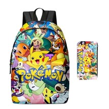 N go school bags backpacks pikachu toys anime figures kids bags big capacity girls boys thumb200