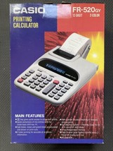 Vintage Casio FR-520 Corded Printing Calculator with Optional Print Capabilities - £22.77 GBP
