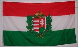 Hungary w/crest Flag Polyester 3 ft. x 5 ft. by SHOPZEUS - £4.38 GBP