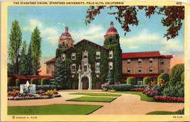 California Stanford University Standard Union Unposted Linen Era VTG Postcard - £5.60 GBP