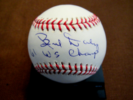 Bud Daley 1961 World Champions New York Yankees Signed Auto Oml Baseball Jsa - £116.65 GBP