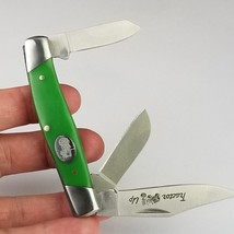 Schrade pocket knife model tract17S &quot;TRACTOR UP&quot; green stockman NEVER USED! - $24.99