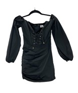 Oh Polly dress women&#39;s 4 black corset strapless mini party club  - £21.87 GBP