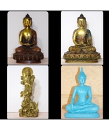 LARGE BUDDHA STATUE-Shakyamuni Guan-Yin-Boddhisattva-Copper Metal Wood-F... - $548.02 MXN+