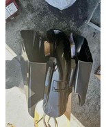 7 in Dual Cut Out Stretched Extended Rear Fender w Saddlebags Combo set ... - $11,101.19 MXN