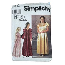 Simplicity Sewing Pattern 9078 Dress Vest Renaissance Medieval Girls 7-10 - £10.61 GBP