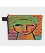 Colorful Abstract Art Canvas Handbag Purse Clutch Bag Wristlet Cosmetics... - £35.39 GBP