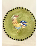 Rooster Plate Wall Decor Lillian Vernon Green 8&quot; dia Collectible Plate C... - £7.81 GBP