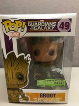 Funko POP! Marvel Guardians of the Galaxy Groot Glow In The Dark 49 LOOTCRATE - £19.78 GBP