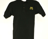 McDONALD&#39;S Hamburgers Employee Uniform Polo Shirt Black Size S Small NEW - $25.49