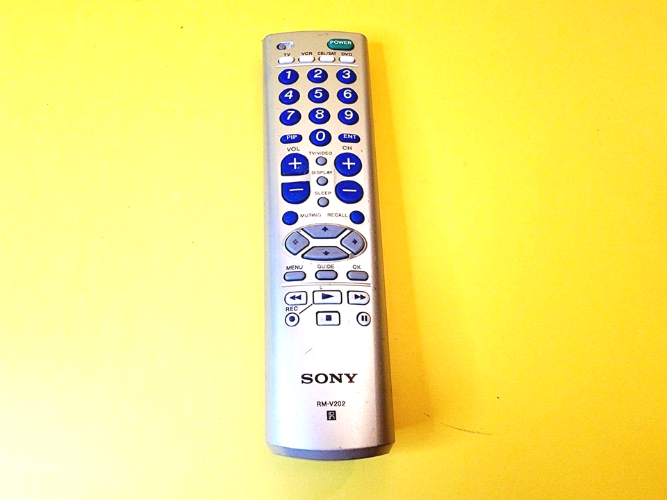 *MISSING BATTERY DOOR* SONY REMOTE CONTROL RM-V202 WEGA TV RM-Y194 KV-20... - $6.40