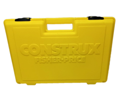 Fisher Price Construx Lot Vintage Space Yellow Case 1983 w/ Parts - £18.68 GBP