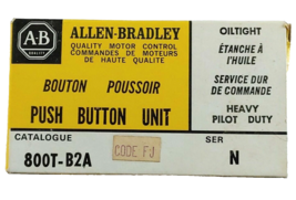 800T-B2A Allen Bradley 800T-B2A Push Button Switch - £40.35 GBP