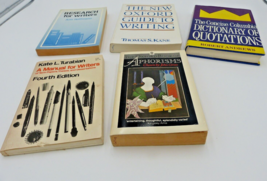 Lot of 5 Books on How to Write and Writing resources book of Quotes and ... - £19.83 GBP