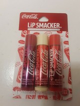 Coca - Cola Lip Smacker Lip Balm 3 Pack Brand New Factory Sealed - £3.12 GBP