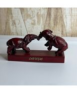 Vintage Las Vegas Elephant Figurine Trunk Kiss Collectible Decor - $40.00