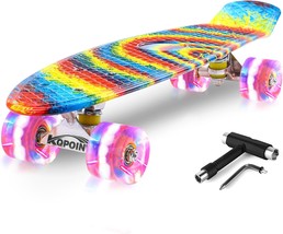 Skateboards, 22&quot; Complete Skateboard, Mini Cruiser Skateboard For Kids Boys - $970.67 MXN