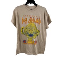 Def Leppard Tour 1983 Women&#39;s T-Shirt Cream Medium New - £20.03 GBP