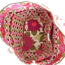 Vera Bradley Hello Dahlia Handbag Pink Flowers Quilted Shoulder Bag Tote Purse image 6