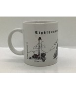 Lighthouses of New Jersey Coffee Mug Cup 12 oz. Royal River Co 1994 - £7.74 GBP
