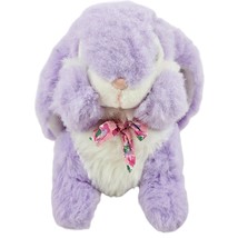Smile International Bunny Rabbit Plush Purple Vintage Stuffed Animal Pin... - £14.27 GBP