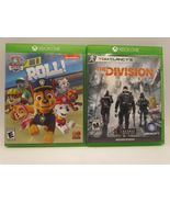 Lot of 2 Xbox One Games Paw Patrol On A Roll &amp; Tom Clancy&#39;s The Division... - $13.99