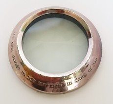 Vtg map magnifier paperweight the best things in life are right in front... - £11.84 GBP