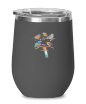 Wine Tumbler Stainless Steel Insulated  Funny Retro Birds Birdwatching  - £22.46 GBP