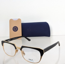 Brand New Authentic SALT Eyeglasses KNOX BSHG 55mm Black &amp; Gold Frame - £124.55 GBP