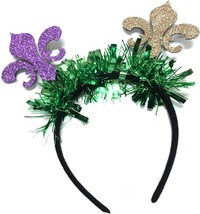 Mardi Gras Headbands for Women Carnival Headband Costume Green Purple To... - £15.37 GBP