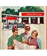 Map Esso Gas Oil New England Highways Road USA 1966 Double Sided 24x34&quot; E46 - $745.80 MXN