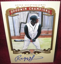 2012 Upper Deck Goodwin Champions Autograph #A-RG Reggie Golden Boise Hawks - $8.00