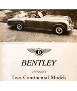 1954 Bentley Continental Model Import Advertisement Autocar Automobilia ... - $566.69 MXN